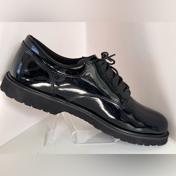 BATES High Gloss Duty Oxford Dress Shoes -Men’s Size 13-Black - E22141 BRAND NEW main image 13